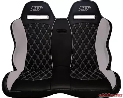 HSP Seats Bench Seat Black-Black HAVOC Series Polaris RZR 2015-2021 - HABR1HCBB-JJHX